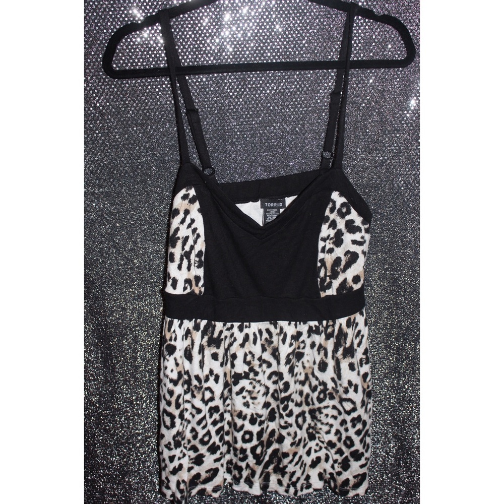 Torrid Size 1 Cheetah Spaghetti Strap Tank